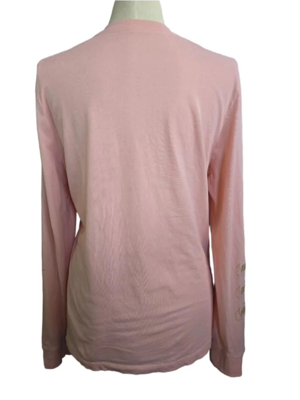 Women's Nike Pink Long Sleeve Tee with Gold Logo - Size L